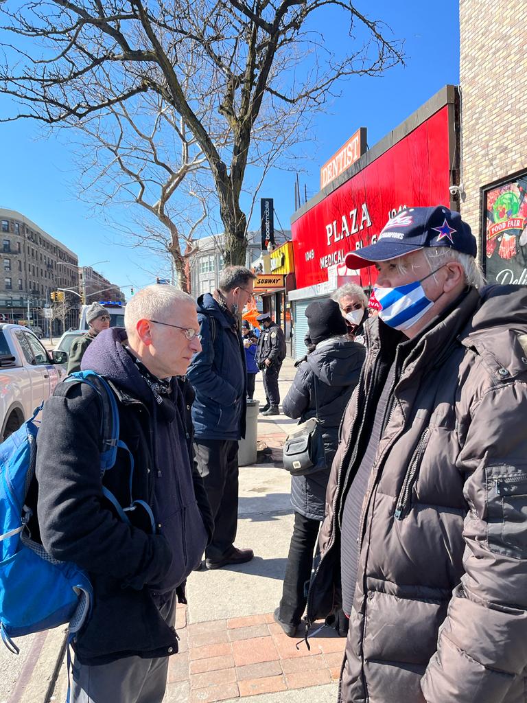 CUBAONU's tweet photo. For #Cuba and against the blockade.
Happening now in Bronx, #NYC.
#UnblockCuba https://t.co/dQJmcal1GE