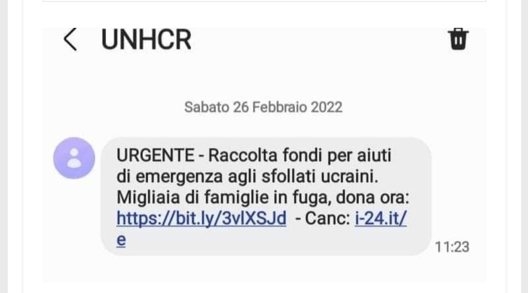giamboniere's tweet photo. @claudioborghi @crocerossa Tipo questo. #truffeSMS https://t.co/FbGqTGMCtn