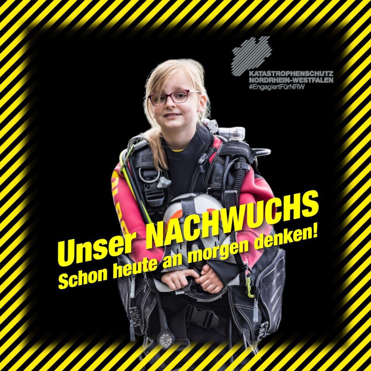 Heute Meerjungfrau, morgen Einsatztaucherin im Katastrophenschutz #engagiertfürnrw #dlrg