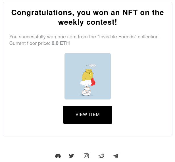 gameOfTraitsNFT's tweet photo. The screen you all want to see at the end of our weekly contest. See pinned tweet on page for more details.

For a chance to WIN, NOW giving away 1 WL spot!

To Enter:
1⃣ Like &amp; RT
2⃣ Follow @gameOfTraitsNFT 
3⃣ Tag 2 friends

Winner DM’d in 48H ✅

#NFTs #NFTGame #NFTGiveaway https://t.co/I3bmd68vr3