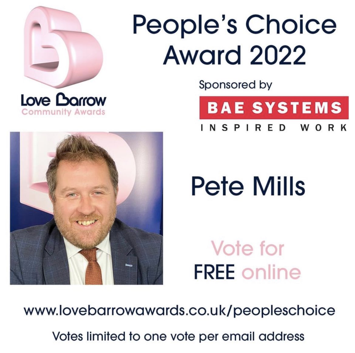 Voting ends at 6pm tomorrow. If you haven’t already voted, please vote for Mr Mills 🌟   facebook.com/15515683450404…