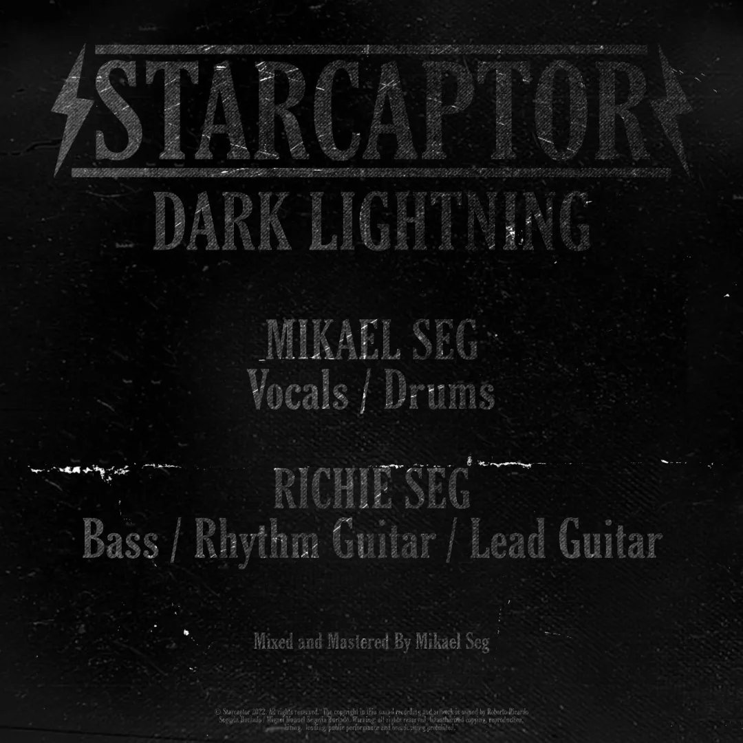 StarcaptorBand's tweet photo. Pre-Save 'Dark Lightning' Now, out March 4th. https://t.co/lV1H22zzLQ #NewMusic #HardRock #Rock #NewBand #Music #HeavyMetal https://t.co/uTsvv6WiEB