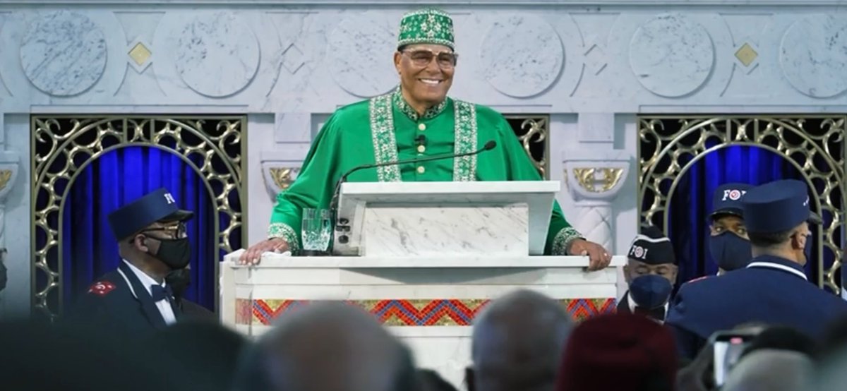 MosqueFlow's tweet image. ⭐️ The Honorable Minister @LouisFarrakhan #SavioursDay #SwanSong Watch live at NOI.org