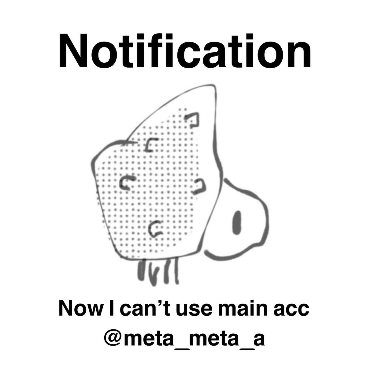 meta_meta_a's tweet image. Now my Instagram main acc(@meta_meta_a)is crushed, and I’m waiting for recovering. For a while I’ll use my second acc(@meta_meta_b)😢 

#instabug