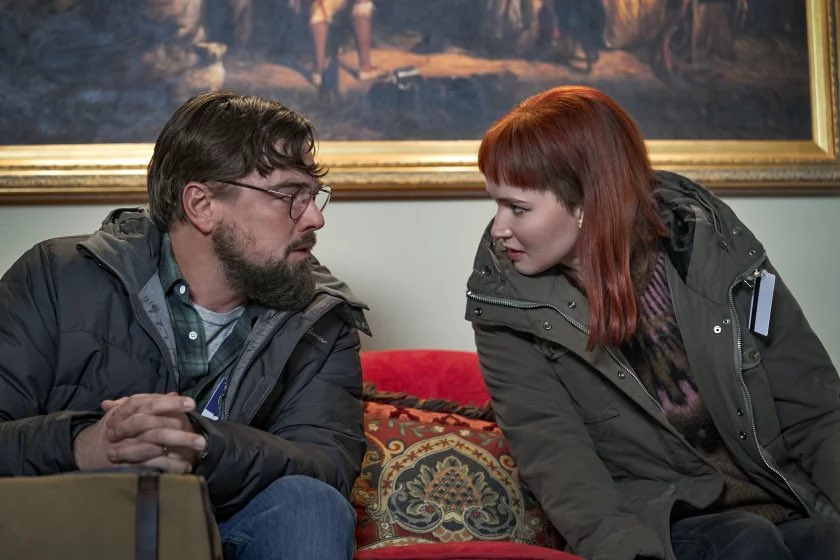 JenLawrence_BR's tweet photo. Jennifer Lawrence e Leonardo DiCaprio em #DontLookUp https://t.co/kLRpxDKgh1