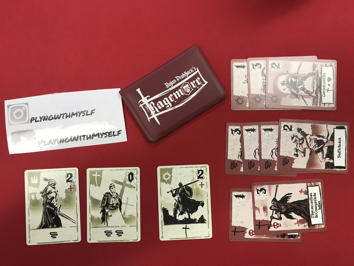 SeanXSean1's tweet photo. Absolutely LOVING these wallet games from @buttonshy. The right mix of strategy, portability, and game length really gives you bang for your buck! #sologamer #cardgame #strategy https://t.co/1ys5q5tpsz