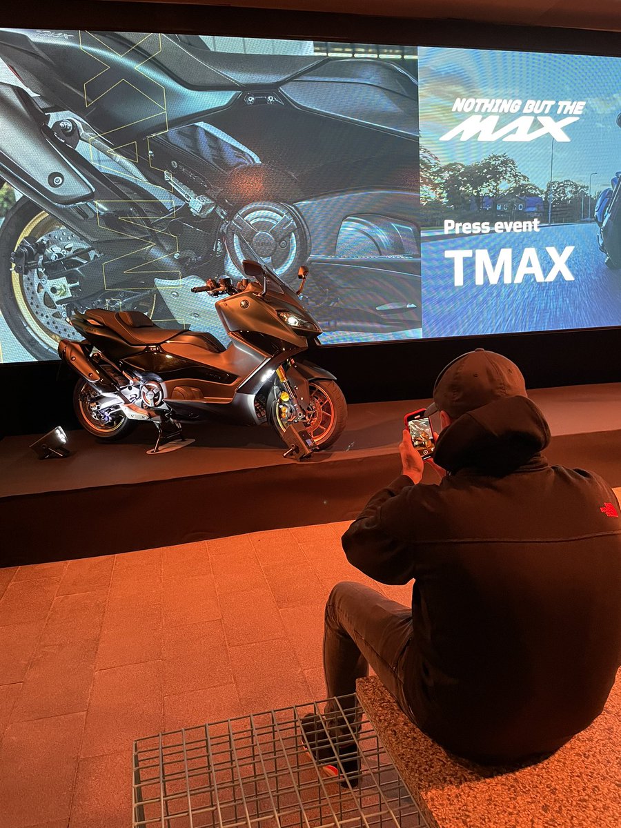 YamahaMotorEU's tweet photo. #TMAX Media presentation. Ready to ride #TMAXtest #NothingButTheMax. https://t.co/4p6xgwVkob