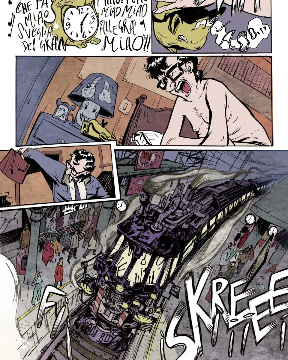 ArjunaSusini's tweet photo. Here 4 pages of my personal project .
Story /Art/colors
#trains #ticketplease #comics https://t.co/oo0oZVbTuE