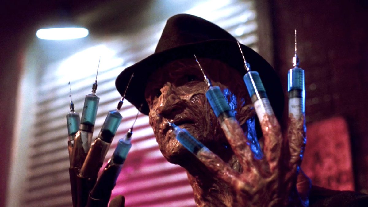 ErickLorinc's tweet photo. I’m forever thankful for A Nightmare on Elm Street 3’s emphasis on creativity and scope. 
Totally unique and its success allowed other horror films to go to bigger and crazier places. https://t.co/u48MkOvK35