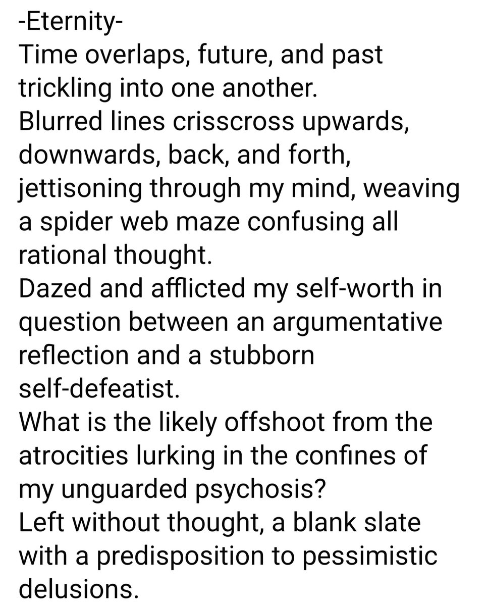 Crazed_Intent's tweet photo. Random poem popped in my head. Thought I'd post it. #depression #doesitgetbetter #hopeless https://t.co/bR5b8dqRd4