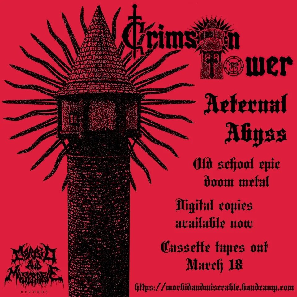 morbid_records's tweet photo. Next release! Crimson Tower, epic doom metal from Brazil. https://t.co/Uv5AyJaluv