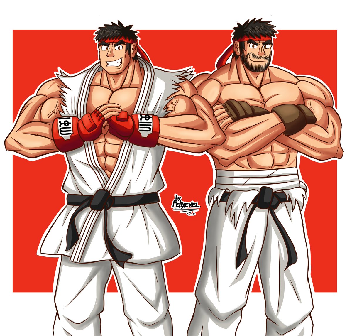 Felixexel's tweet photo. Same Old Warrior. 🥋🥊💪
-
#streetfighter6 #sf6 #ssbu_ryu #ssbu #ArtistOnTwitter #myart #ryu #bara #beardedryu #fanart https://t.co/kMZI0OBW3d