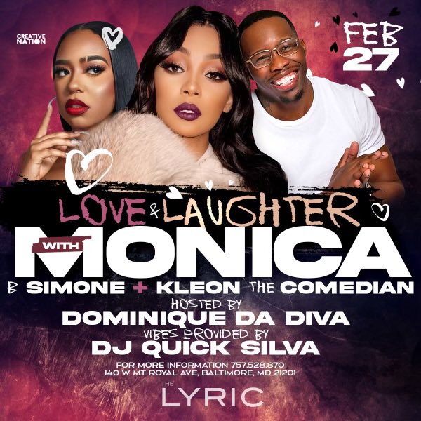DominiqueDaDiva's tweet photo. Hosting  Monica show tonighttt ! This is gonna be fun so much fun w my bro 🥳 @DJQUICKSILVA @quicksilvashow #CreativeNation 📍 #ciaabaltimore https://t.co/5pdIlGfEbY