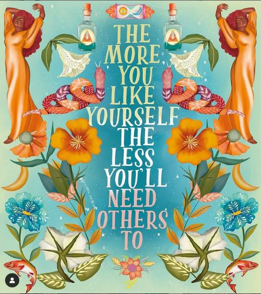 VisionsInBlueI2's tweet photo. Fall in love with yourself everyday 💛 🧡 💙 🌻
(Available on redbubble )#womenempowerment #magicart #positivequotes #strongwomen #flowerart #womenrising #blackwomenart #sacredfeminine #moonchild #bohemian #positivethoughts #visionboard #womenillustration #SelfLoveIsTheBestLove https://t.co/tRknacvyn1