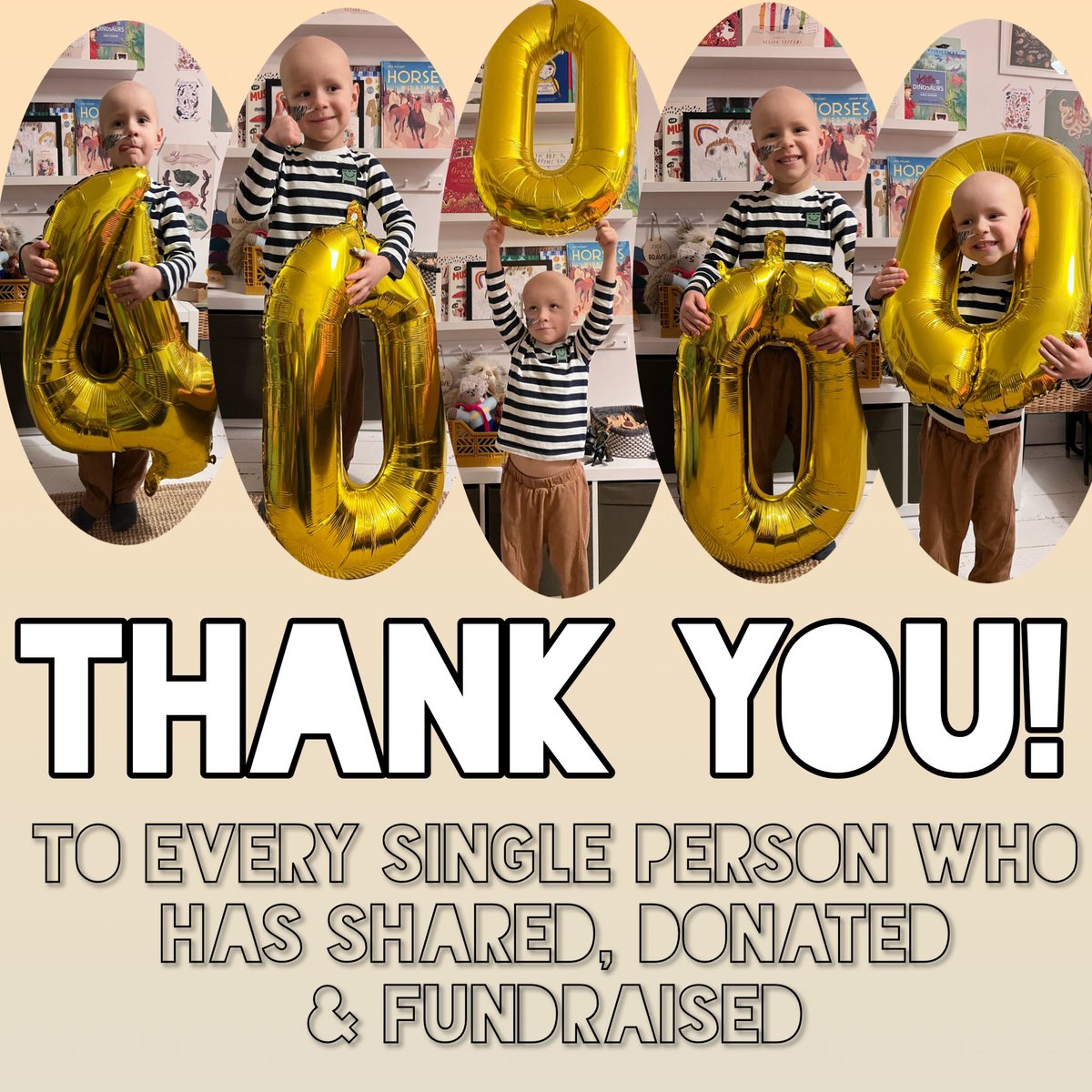 For Jude you’ve got his page to over £40,000 right before his bedtime! 

THANK YOU! 🎉 

We still have a long way to go but we are blow away! Thank you, each and every person! 

#neuroblastoma #fundraising #childhoodcancer #solvingkidscancer #childhoodcancerawareness #oncology