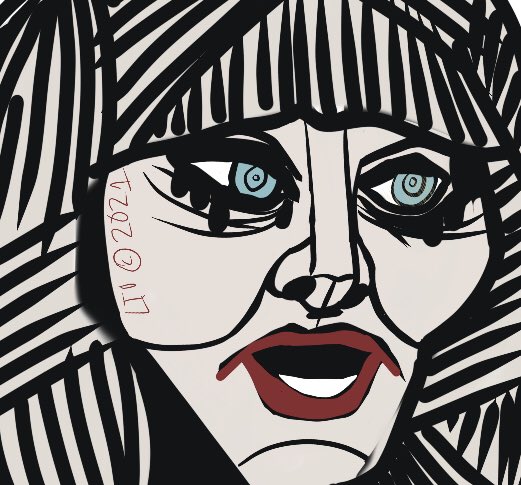 ob_neckbrace's tweet photo. Courtney Love (No. 02)⚡️

Love at the 1995 MTV Music Video Awards, looking upward, yelling at Madonna. DM for purchase of full version.⚡️
#courtneylove #1995mtv #wip #illustration #selftaughtartist #ltnderwoodart #artsale #obsidianneckbrace https://t.co/azBwuM9dch