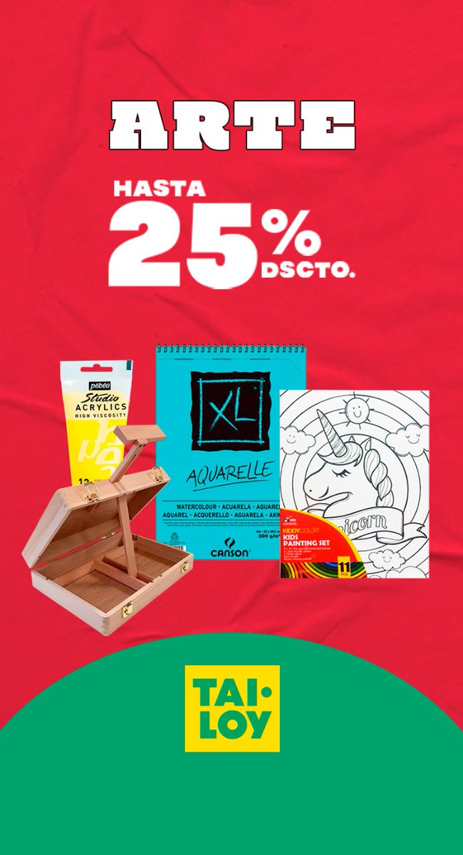 tailoyoficial's tweet photo. TopOfertas #DeTodoParVolverConTodo #Escolar #TaiLoy
Vigencia del 20 de febrero al 27 de marzo de 2022. Aplica en tiendas minoristas Tai Loy (incluyendo Franquicias), Copy Ventas y Santa Maria. Stock mínimo disponible de 05 unidades por código. https://t.co/B9FhT4d9fj