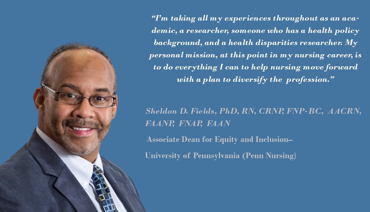 As we celebrate #BlackHistoryMonth, we must acknowledge @SheldonDFields . His mission is to diversify nursing.  #BlackScientist #BlackDoctors @jasonfarleyJHU @CDCgov @JHUNursing @ANACnurses @BMore_Healthy  @NIH @MDHealthDept @Maryland_Nurses @WHO  @HopkinsCFAR