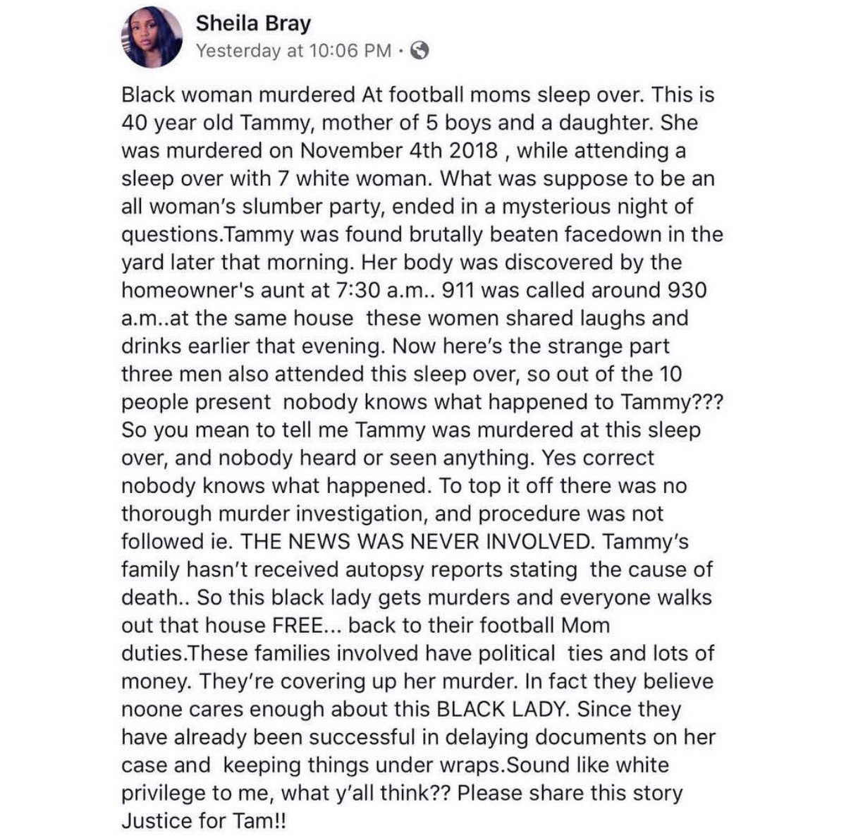 RayNix01's tweet photo. After learning of Tamla's case... I have never respected @TrueKofi and @WWEBigE or @Tip and @50cent more!! #JusticeForTamla #TamlaHorsford #ForesythExposed @ForsythCountySO https://t.co/D3fBGBQRNn