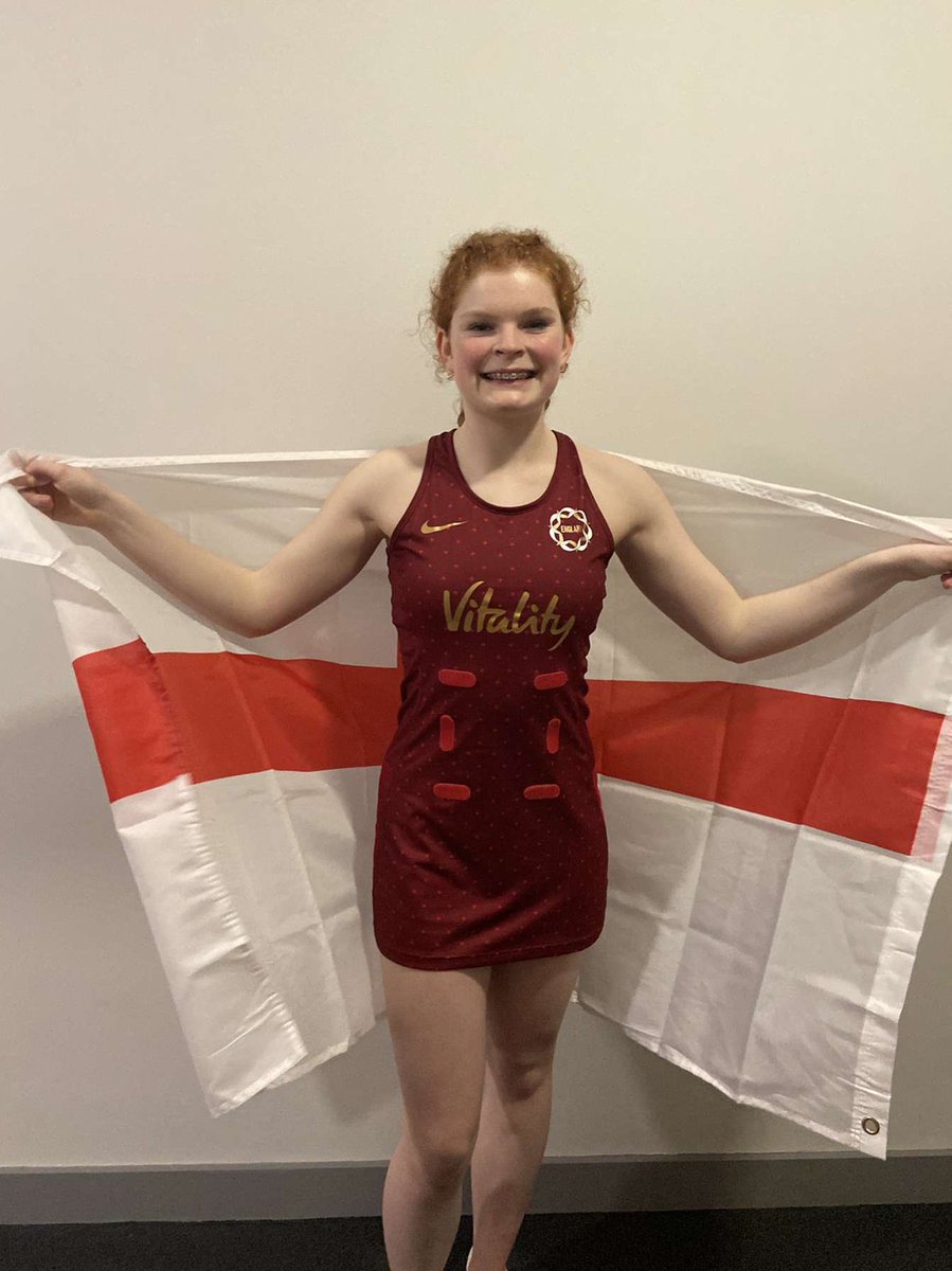 LydiaHine's tweet photo. U17s EUROPE NETBALL CHAMPIONS!!! 🥳🥳 An absolutely incredible experience. So proud to gain my first cap and represent my country with this amazing group of girls! Thank you to all involved in making this happen 🌹🏆💪 https://t.co/1yLQ58ZIOE