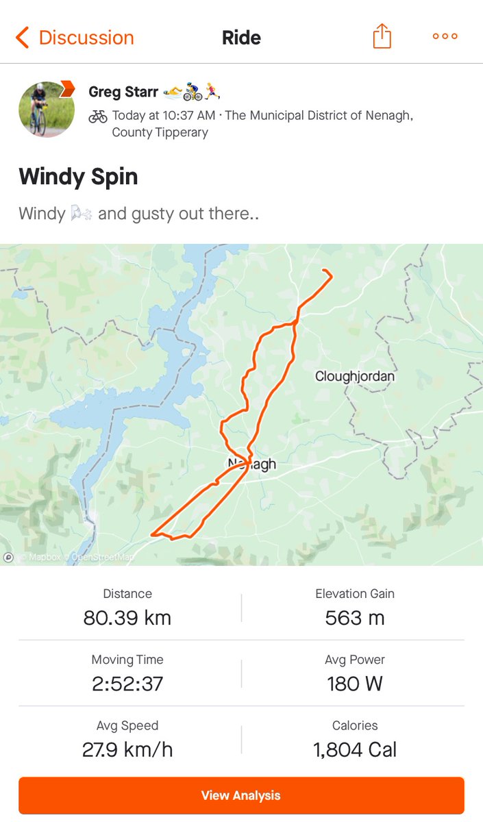 GreggieStarr's tweet photo. Windy out there today, but got it done.. Last spin, as taper starts tomorrow.. @seesense_cc #RideOutside https://t.co/CRtaIVbD8m