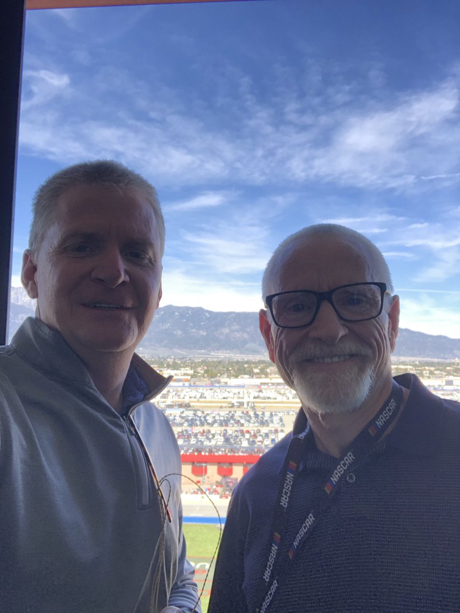 JeffBurton's tweet photo. Watching with a legend and great friend @markmartin https://t.co/J0JCj9tF7m