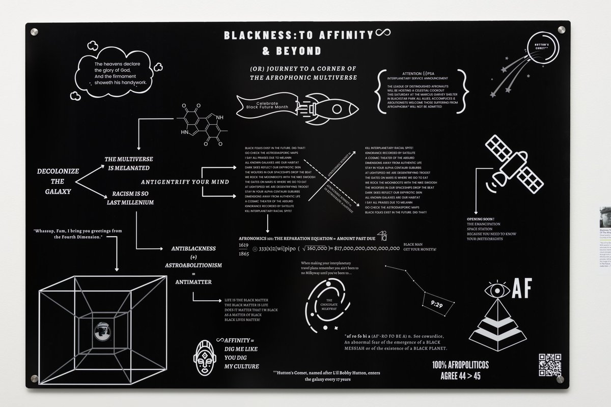 nelson_atkins's tweet photo. Glenn North: I have become interested in how a poem moves through time, and asking the question, ‘How would an Afrofuturistic poem perform on the page?’ See North's piece in “Testimony: African American Artist Collective”  through March 27 https://t.co/Cz62gcscE0 #TestimonyAAAC https://t.co/tayYMWyrYb