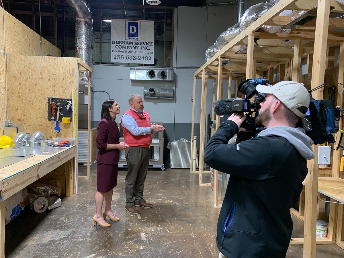 KatieBrittforAL's tweet photo. I was happy to tour the North Alabama Homebuilding Academy and see the great work they’re doing to help Alabamians learn in-demand skills and ultimately land good-paying jobs! 

Innovative job and skills training programs are key to Alabama’s future. #alsen #AlabamaFirst https://t.co/qZ0LM3SI3r