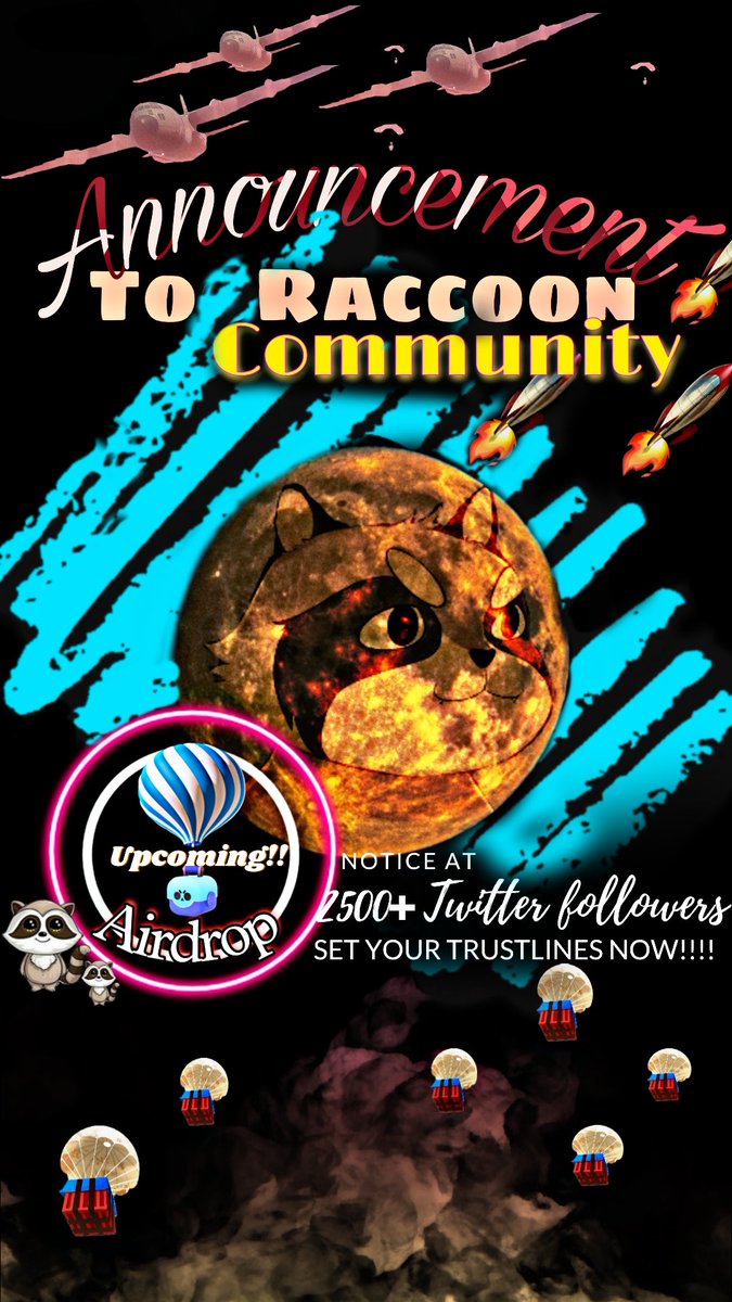 ToonRacoonXrp's tweet photo. We have our second winner🚀 8 people left

#Airdrops #NFT #Crypto #NFTGiveaway #XRPArmy #XRPCommunity https://t.co/NFNCLFCFq4