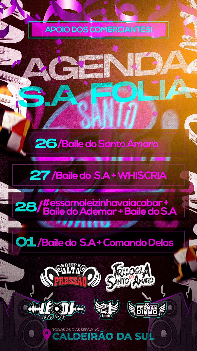 BailedoSA's tweet photo. TA AI NOSSA AGENDA DESSA FOLIA https://t.co/CbkFOp6rbN