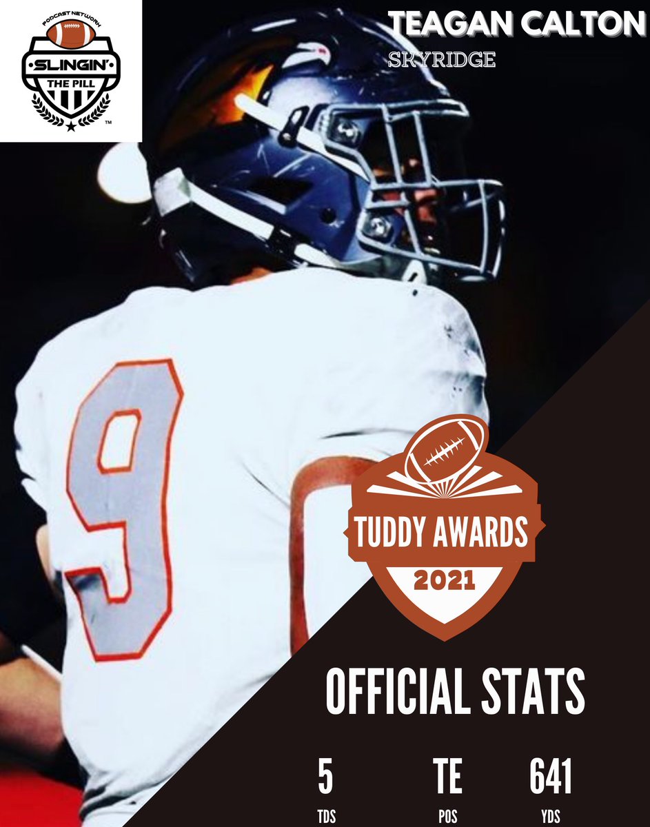 jeff_tuckett's tweet photo. STATEWIDE TE OF THE YEAR 🏆

@CaltonTeagen @skyridgefb https://t.co/xBhVqKUCxU