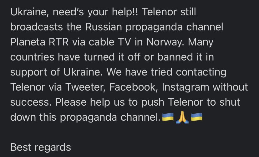 Hei, <a href="/telenor/">telenor</a>. Sjekk innboksen dykkar. Eg trur de har ulest e-post frå demokratiforkjemparar.