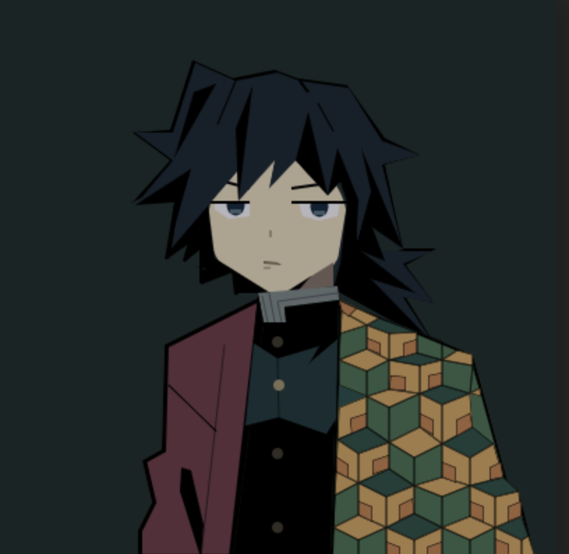 CMU_CS_Academy's tweet photo. In today’s #scottyctshowcase, we have Giyu Tomioka from Demon Slayer! #cmu #cmucsacademy #csacademy #computerscience #cs1 #cs0 #apcsp #csforall https://t.co/HYXj6ViSQI
