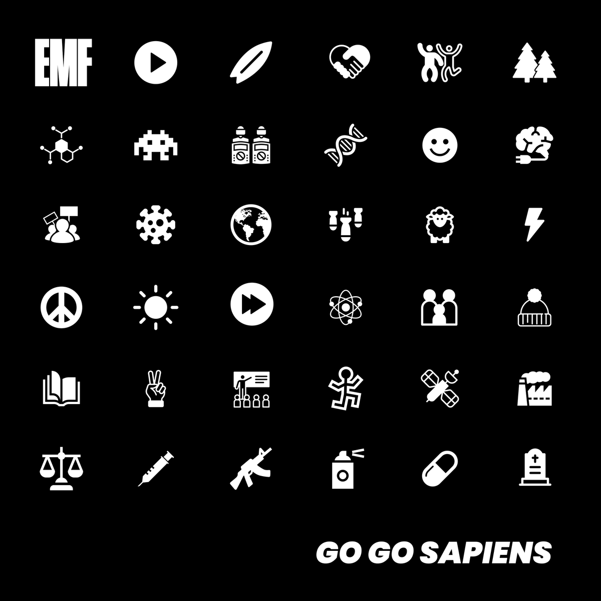EMFTheBand's tweet photo. Preorders for our new album, GO GO SAPIENS, open TOMORROW (1st March) at 10am UK.

The album comes as a white vinyl LP, a CD, and digital download. You can also order 3 different bundles containing various formats. All bundles come with a GGS t-shirt.

https://t.co/Az4PFpKX34 https://t.co/Ok63xGjjtm
