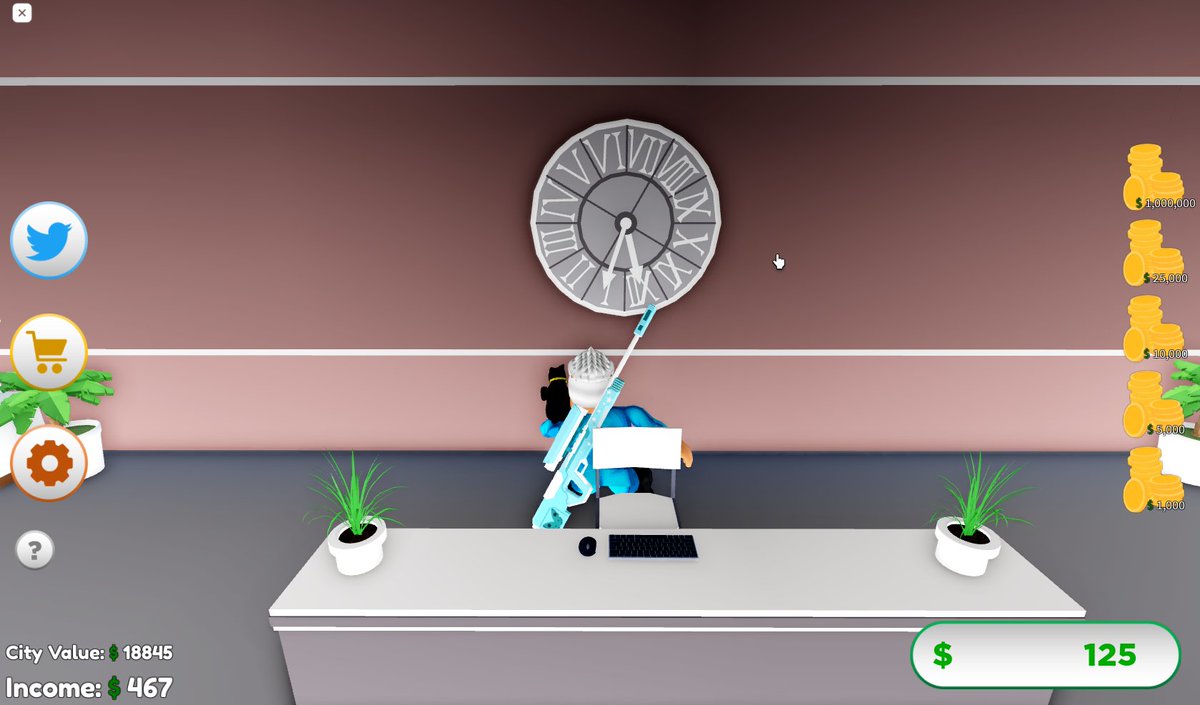Cameron28252326's tweet photo. two items that some one need to make a roman clock and a over hang for shops and stores #bloxburg https://t.co/GBauOYcepd