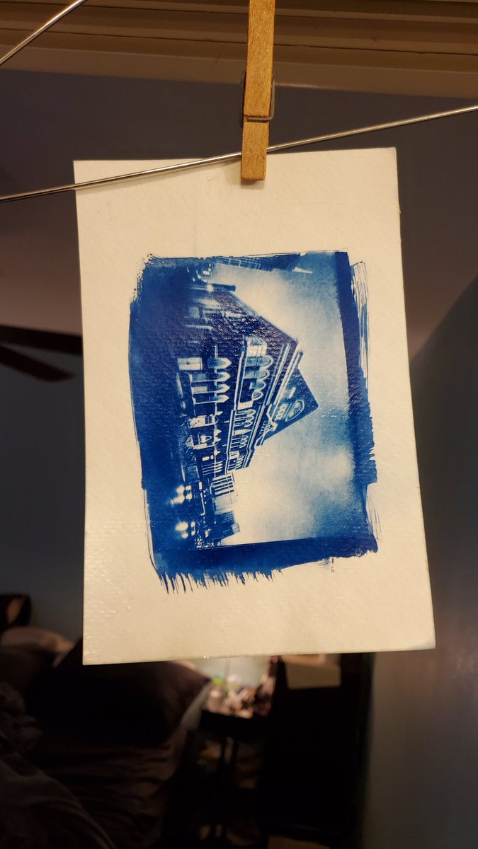 callrw's tweet photo. My worries og the digital negatives not being dense enough was unfounded
This is a digital wide angle photo taken of the @theryman.
#alternativephotography #alternativephotographyprocesses #sunprints #cyanotype #nashville #therymanauditorium https://t.co/vY8jOVd8Qw