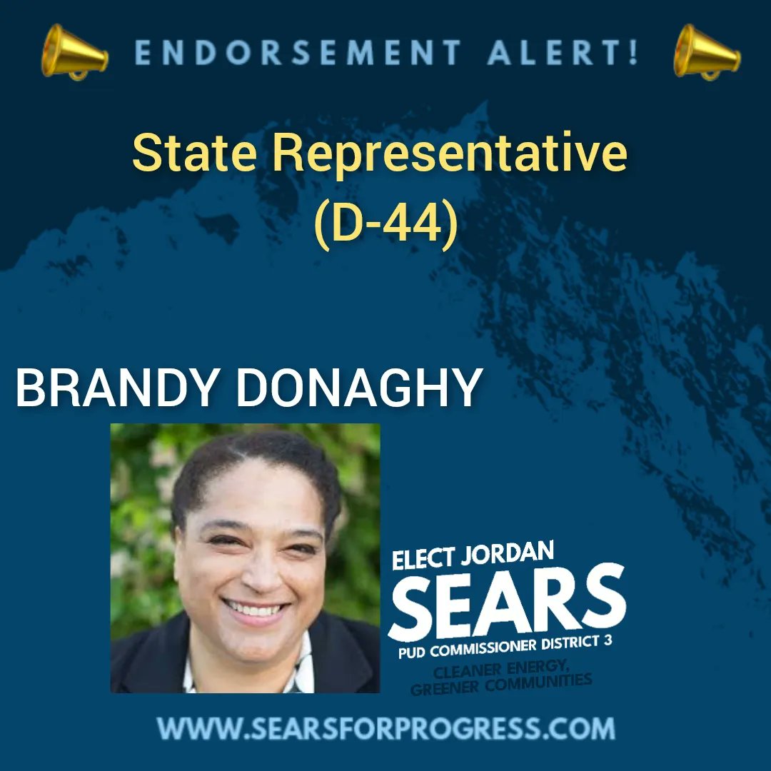 JordanSears1999's tweet photo. #EndorsementAlert
Today is endorsement Sunday, I'm proud to announce the support of Snohomish County Council Chair Megan Dunn, State Rep Brandy Donaghy, and Skagit County PUD Commissioner Germaine Kornegay! https://t.co/W5c7wnt5wD
#SearsForProgress #SearsForPUD #PUDSears https://t.co/Qlzm31JSeO