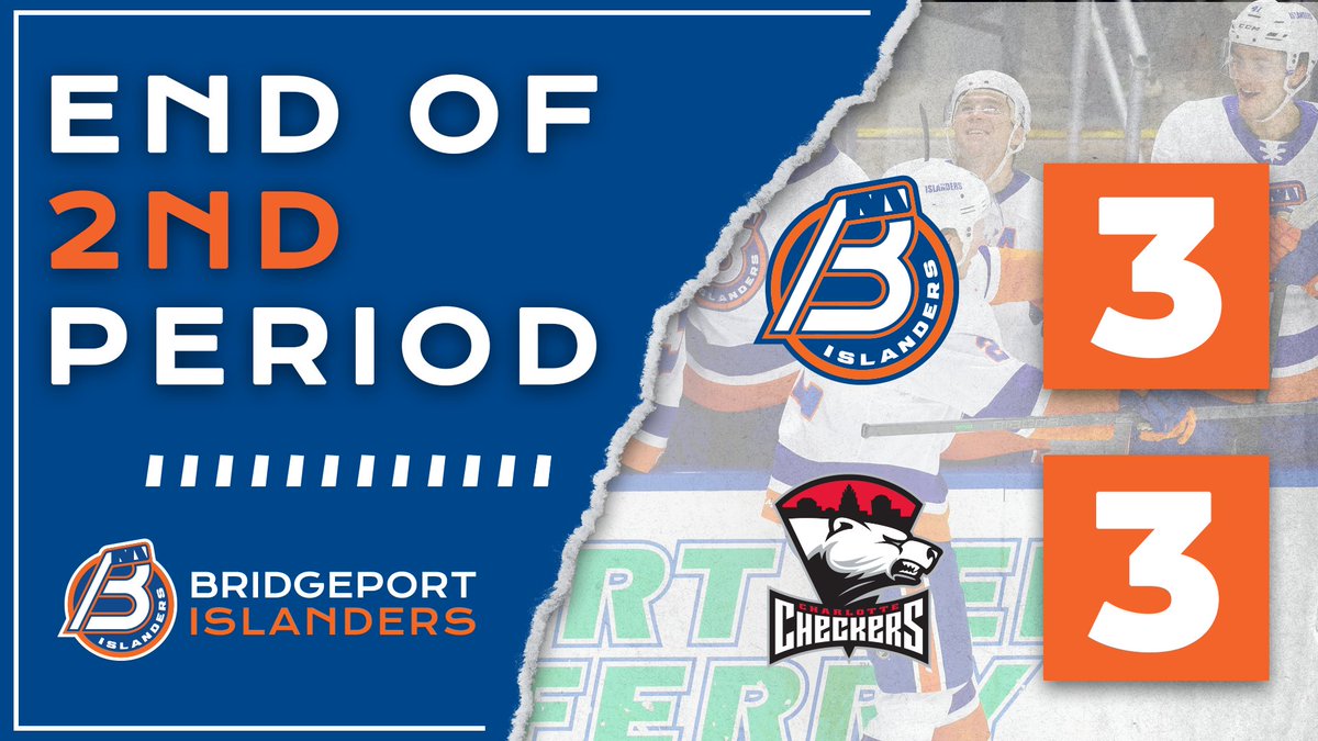 AHLIslanders's tweet photo. End of the Second
Shots: BRI 16 | CLT 27
#BRIvsCLT | #KidsDay https://t.co/KyBBT4F6rP