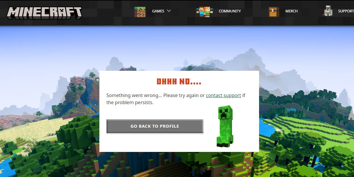 vylendis's tweet photo. @MojangSupport @XboxSupport #accountmigration
As an admin of a MC server the fact that i'm now locked out my account is really not good! I tried to migrate, initially it seemed ok but the button greyed out & froze the page. I go back to try again multiple times & get this error! https://t.co/xRmSQhAqrv