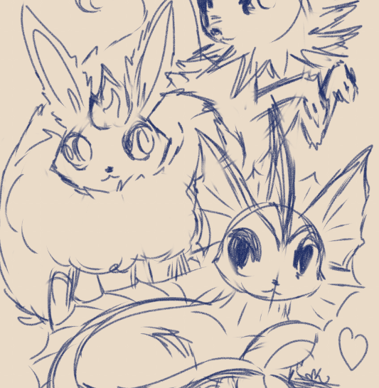 Surprise return art stream today! Live MEOW w/ #eeveelutions art print design and a kitty commission.💜twitch.tv/mrandmrskadood… 💜Happy #pokemonday