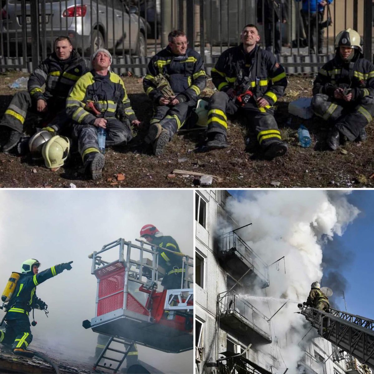 PFFUI's tweet image. During WW II, Churchill described #firefighters as “heroes with grimy faces”. #Ukrainian fire fighters were plunged into a war, still answering the call in unfathomable circumstances. @PFFUI stands with our Brothers and Sisters in Ukraine as they protect and serve their country.