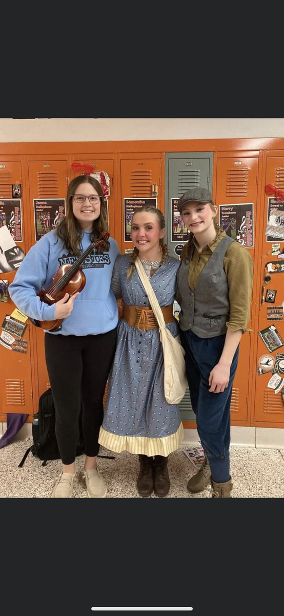 Shoutout to our very own-Kloey, Annie, Vivian, and the entire cast, crew, and pit of Newsies! We are so impressed by your talent and hard work 👏🏼