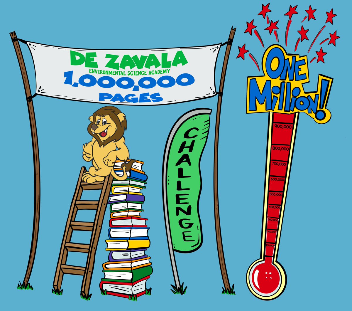 THEY DID IT!! Zavala students were challenged to read 1 million pages by March 3. They beat the goal a whole week early! Celebration time this Friday! @gpisdlibraries