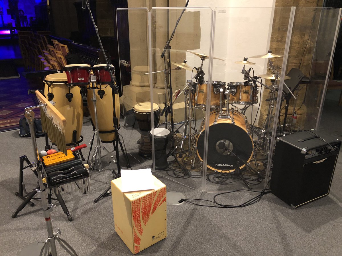 chris_davison1's tweet photo. .. it’s been a while but great to be back behind the drums &amp; percussion tonight with the fabulous musicians @StGNorthampton 🎹🎶 #ViewFromTheBridge @LauraNeal_ @CSENurse @AstonDMorgan @krishpod7 @jazzNHS @KatieMc29905774 @sarahwilsonOT @smith_dalrymple #Grateful #BeatThatDrum 🥁 https://t.co/0zZZ8zPs67