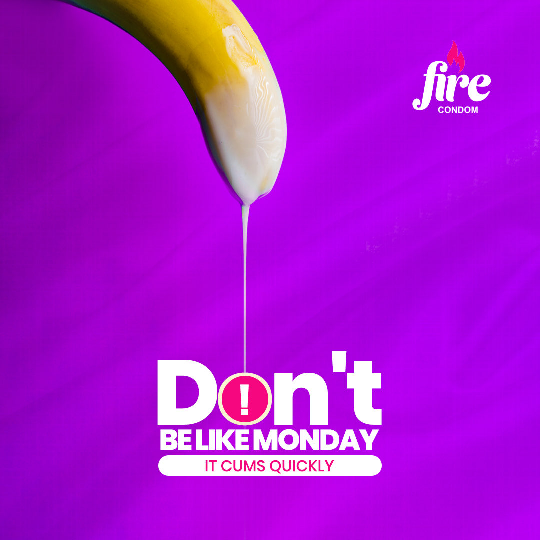 firecondomsng's tweet photo. Don’t be a Monday, nobody likes a Monday.
Last longer with Fire Xtra.
Available in your neighbourhood stores and on all e-commerce platforms.
#FireCondom #XploreYourFire #FireXtra https://t.co/2sWrrmCpdZ