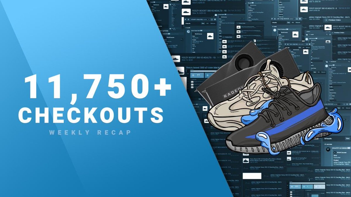 Back-to-back five figure weeks?! 🤔👑

Wrath users once again demolished last weeks releases, including:
🔹500+ AMD GPUs
🔹1,100+ JJJound New Balances
🔹2,250+ AJ3s 
🔹5,000+ Yeezys

Which drop would you have most liked to destroy with the king of sneakers &amp; retail? ⤵️