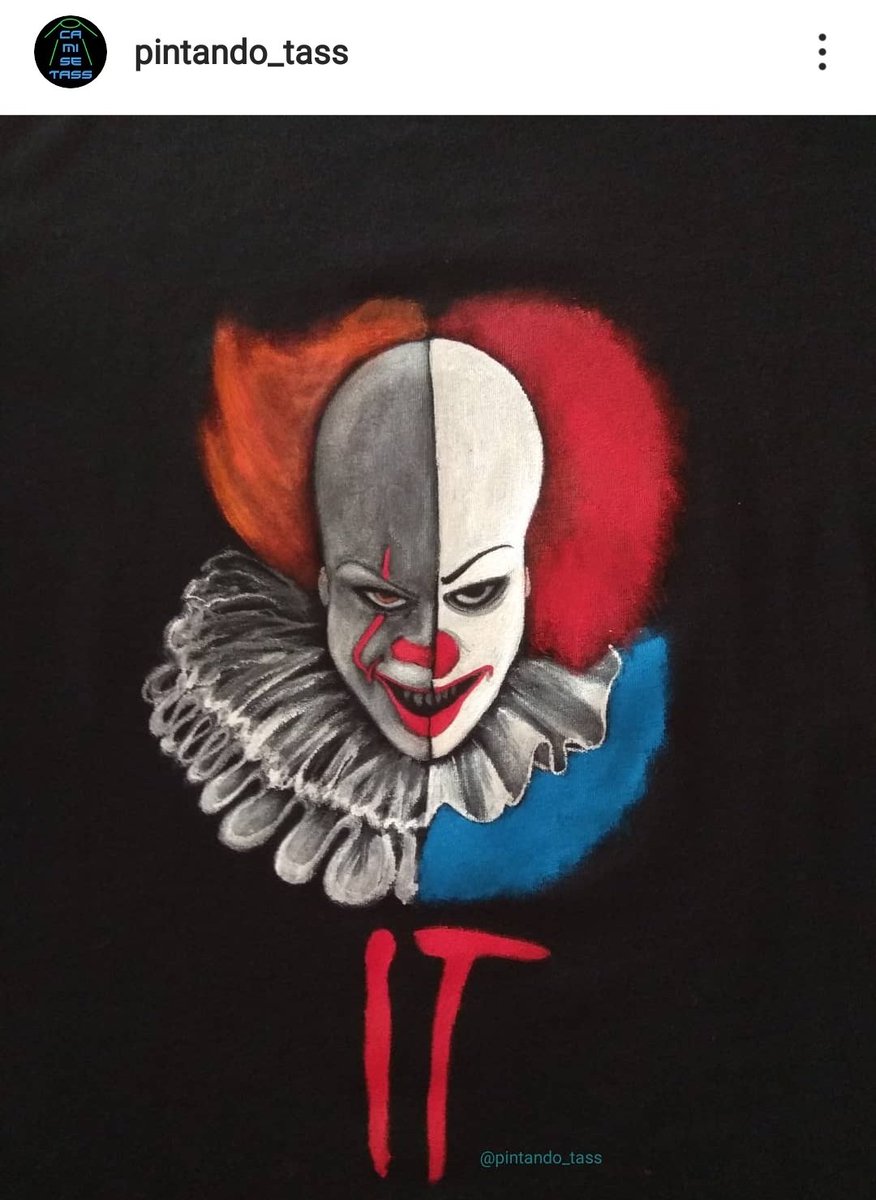 pilarinalpilpil's tweet photo. #CuartoMilenio es curioso que una de las camisetas que más vendí fué precisamente la de un payaso. IT #cineclub https://t.co/5TgPQUvNw7