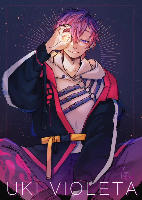 // I can see the stars and beyond.

Stars falling in eyes? I won't lie, uki got me by the throat with that concept 

#noctyx #UkiVioleta #VioletAtelier 