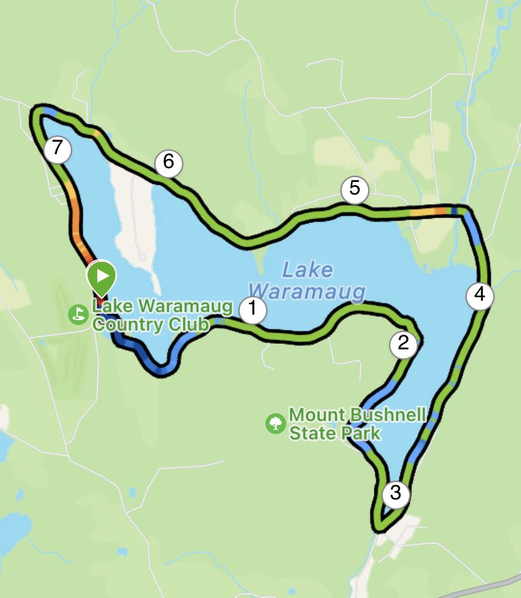 lenhardtmk's tweet photo. Race #2 in the books at Lake Waramaug , not the best but was a great day https://t.co/4aqDNU7qaa