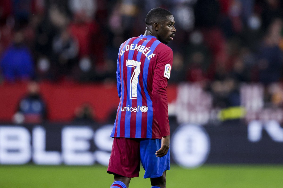 barcacentre's tweet photo. Ousmane Dembélé in just 25 minutes tonight:

1 goal
2 assists 

Brilliant 🔥 https://t.co/3NDU5f2jWB